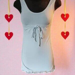 Women's Light Blue Sleeveless Top